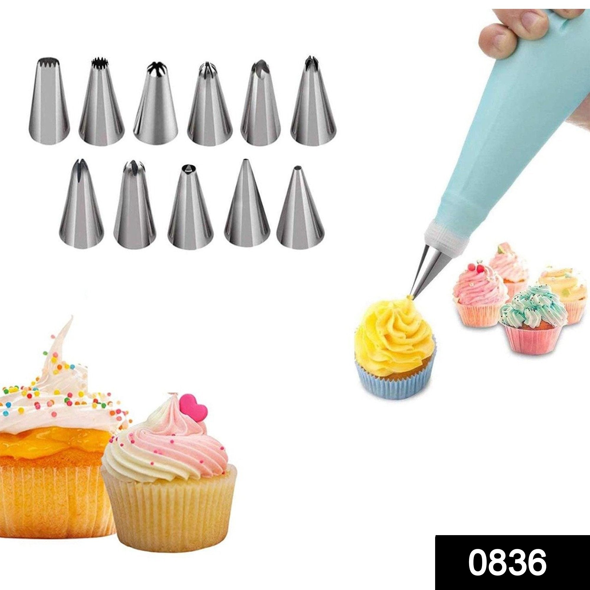 0836 12 Piece Cake Decorating Set of Measuring Cup Oil Basting Brush - SkyShopy 0836 12 Piece Cake Decorating Set of Measuring Cup Oil Basting Brush - SkyShopy
